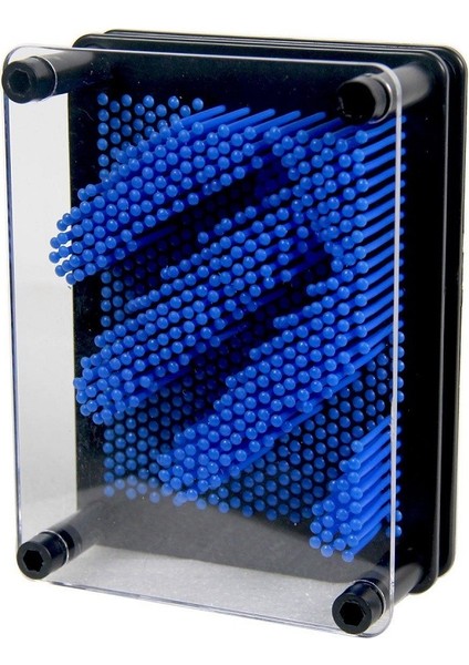 Küçük Boy 13X10 cm Koyu Mavi Pin Art Blue 3D Dimensional Sculpture Koyu Mavi Pinart 3D Çivi Sanatı fiyatları