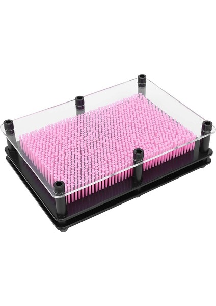 Küçük Boy 13X10 cm Pembe Pin Art Vıp Pink 3-Dimensional Pin Sculpture Pembe Pinart 3D Çivi Sanatı modelleri