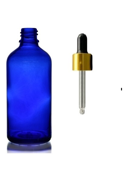 50 ml Mavi Cam Damlalıklı 12 Adet