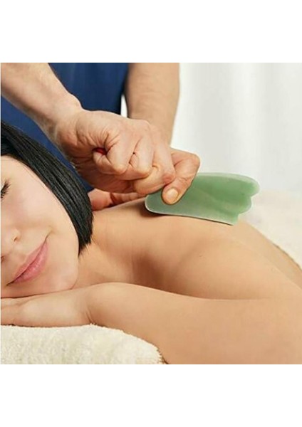 Çift Taraflı 2li Cilt Yüz Masaj Aleti Jade Roller Yeşim Taşı Seti (4767) - MCT7836-6154