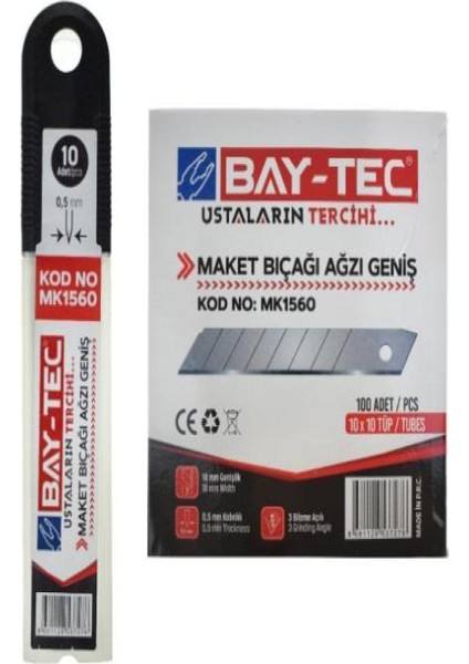Bay Tec Maket Bıçak Ağzı MK1560
