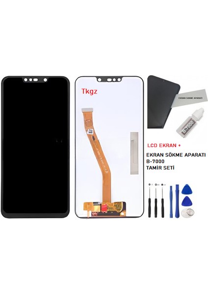 - Mate 20 Lite LCD Ekran Dokunmatik Orijinal Kalite + B-7000 + Tamir Seti