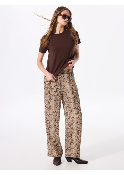 Standart Bel Düz Çok Renkli Kadın Pantolon F5SL-PNT0037