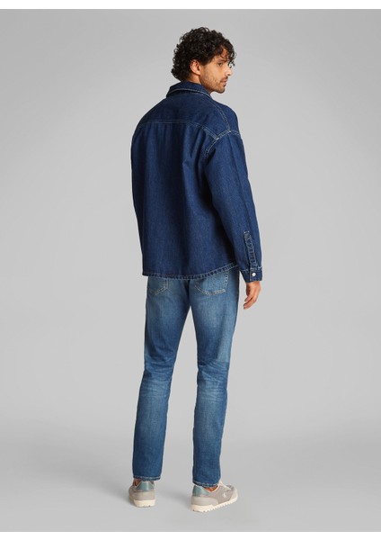 Erkek Denim Ceket J30J3265511BJ Relaxed Shırt Jacket fırsatları