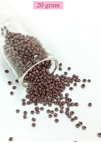 Dökme Cam Kum Boncuk (8/0) 3 mm - 4 Renk - Toplam 80 Gram - BNC422