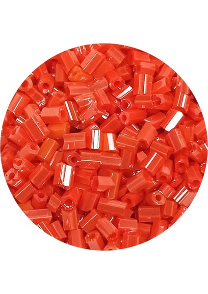 Kesme Cam Boncuk 2mm - 60 Gram - Mercan Kırmızı - BNC358