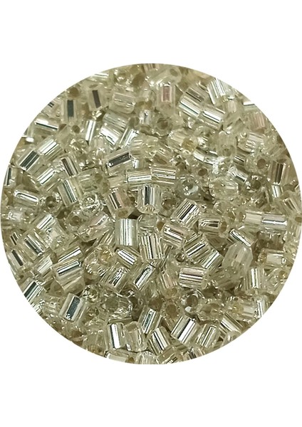 Kesme Cam Boncuk 2mm - 60 Gram - Şeffaf Gümüş - BNC378 fiyatları