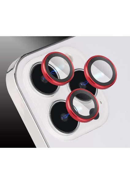 16 Pro Max/15 Pro Max/14 Pro MAX/16PRO/15 Pro/14 Pro Kırmızı Kamera Lens Koruyucu