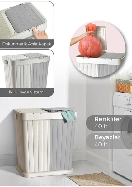 Twins Ikili Çok Amaçlı Kirli Sepeti 6146