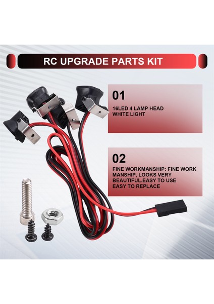 4led Işıklar Axial SCX10 Iıı -4 -6 1/10 Rc Beyaz Işık (Yurt Dışından)