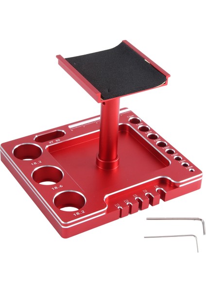 Metal Rc Araba Çalışma Standı Tamir Iş Istasyonu Montajı Kırmızı (Yurt Dışından)