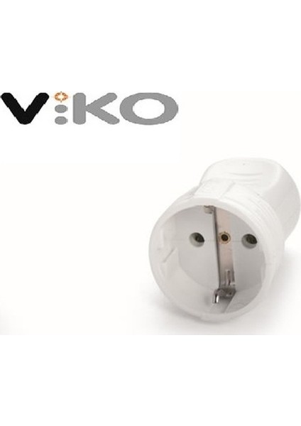 Topraklı Dişi Fiş - Beyaz ( 50 Adet )