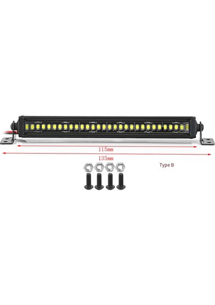 Rc Araba Tavan Lambası 24 36 Lamba Çubuğu 1/10 Rc Paletli Eksenel SCX10, B (Yurt Dışından)