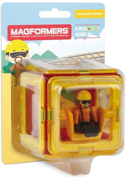 Mıknatıslı Mini Set - Construction Worker - 6 Parça