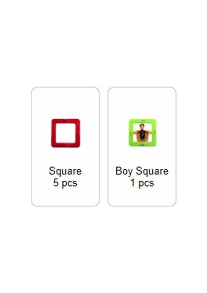 Mıknatıslı Mini Set - Boy - 6 Parça