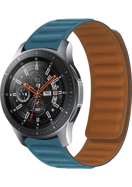 Samsung Galaxy Watch 3 41MM R Pelerin Mavi Için Silikon Manyetik Watch Band (Yurt Dışından)
