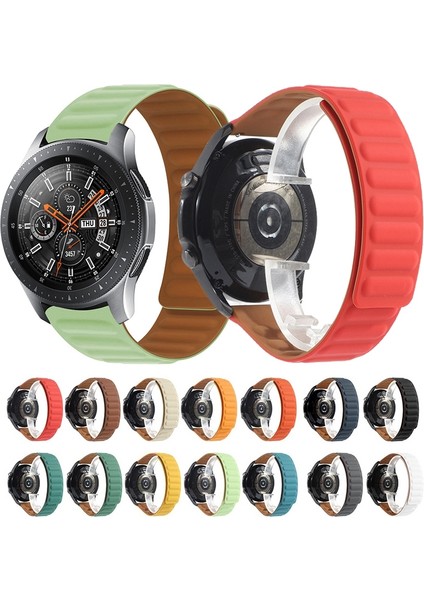 Samsung Galaxy Watch 3 41MM R Pelerin Mavi Için Silikon Manyetik Watch Band (Yurt Dışından)