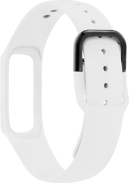 Galaxy Fit-E Beyaz Için Saf Renkli Silikon Bilek Kayışı Kordonlu Saat (Yurt Dışından) modelleri
