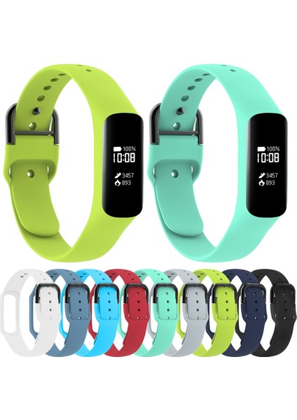 Galaxy Fit-E Beyaz Için Saf Renkli Silikon Bilek Kayışı Kordonlu Saat (Yurt Dışından) fırsatları