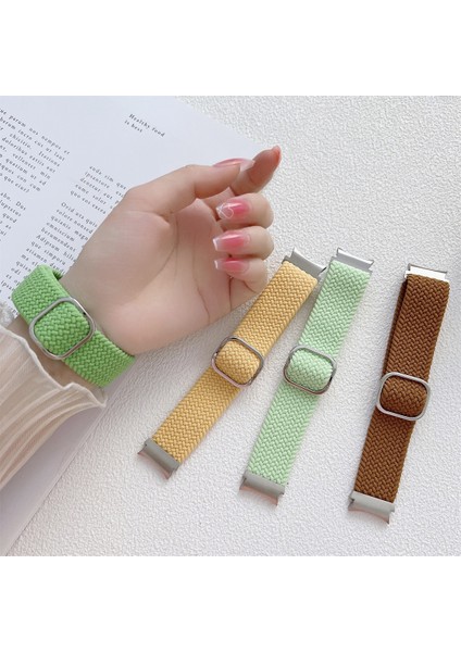 Samsung Galaxy Watch4 40MM / 44MM Siyah Için Dokuma Watch Band (Yurt Dışından)