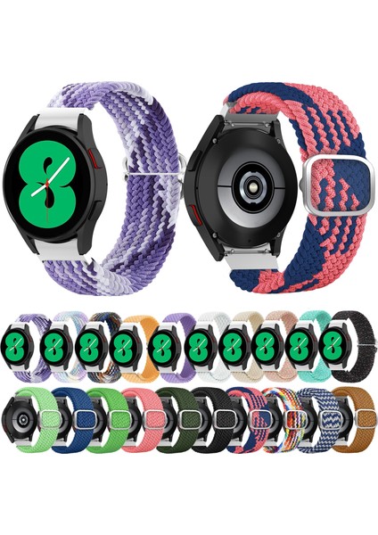 Samsung Galaxy Watch4 Için Dokuma Watch Band 40MM / 44MM Floresan Yeşil (Yurt Dışından)