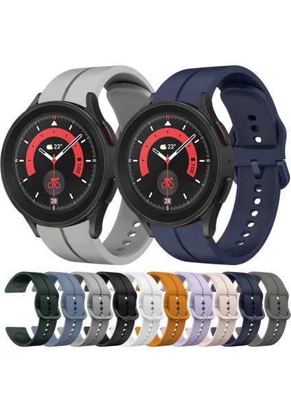 Samsung Galaxy Watch5 Pro 45MM Koyu Yeşil Için Silikon Watch Band (Yurt Dışından) fırsatları