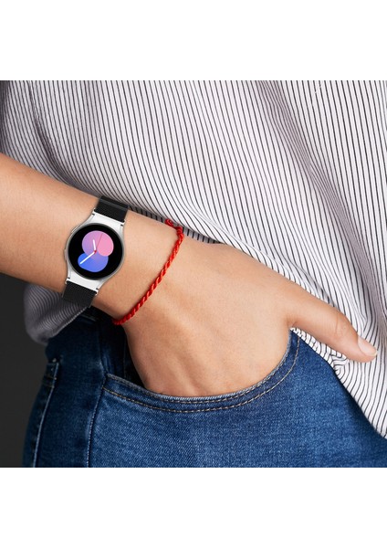 Samsung Galaxy Watch 5 44MM Siyah Için Naylon Watch Band (Yurt Dışından)