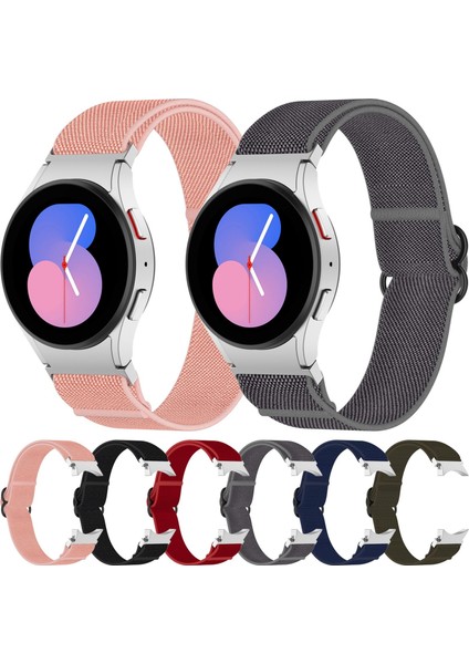 Samsung Galaxy Watch 5 44MM Siyah Için Naylon Watch Band (Yurt Dışından)