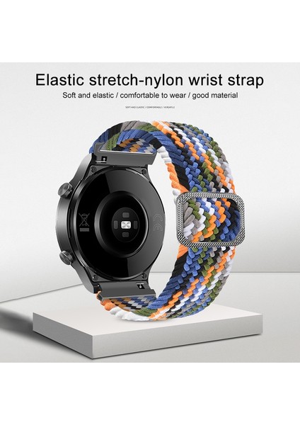 Samsung Galaxy Watch Active2 44MM Gri Için Naylon Kordonlu Saat (Yurt Dışından)