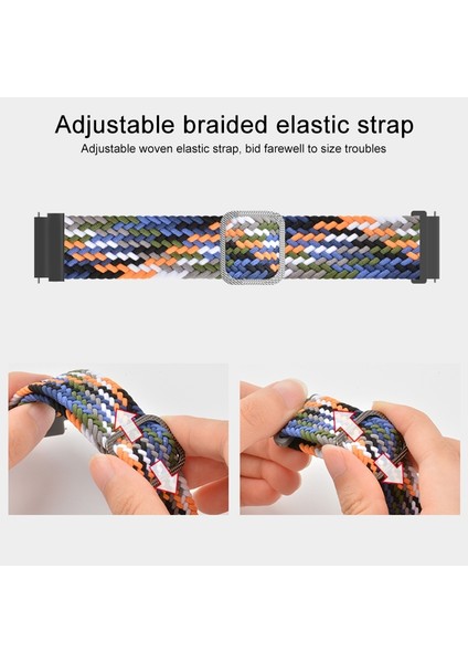 Samsung Galaxy Watch Active2 44MM Gri Için Naylon Kordonlu Saat (Yurt Dışından)
