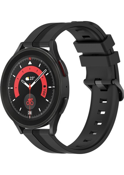 Samsung Galaxy Watch5 Pro 45MM Siyah Için Silikon Watch Band (Yurt Dışından)
