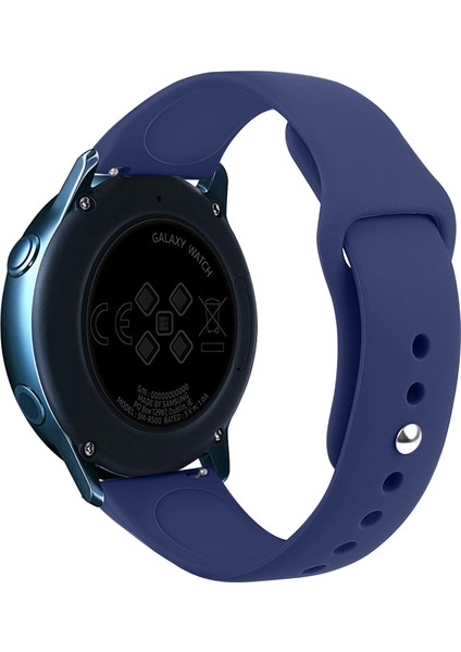 Samsung Galaxy Watch Active2 Için Bluetooth Sürümü 40MM Akıllı Saat Düz Renk Silikon Watch Band Mavi (Yurt Dışından) modelleri