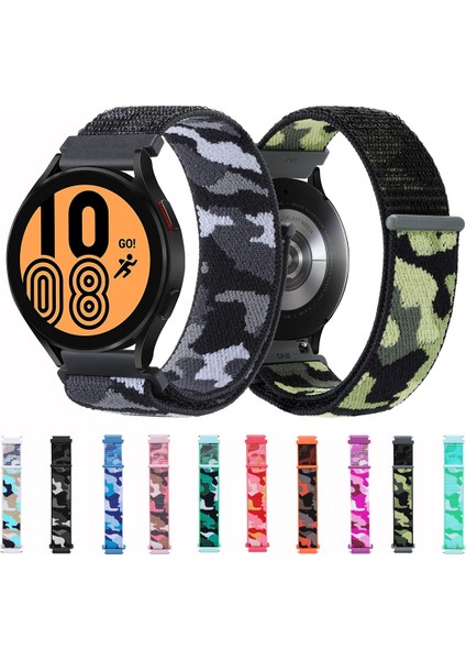 Samsung Galaxy Watch5 40MM/44MM / Watch5 Pro Turuncu Kamuflaj Için Watch Band (Yurt Dışından)