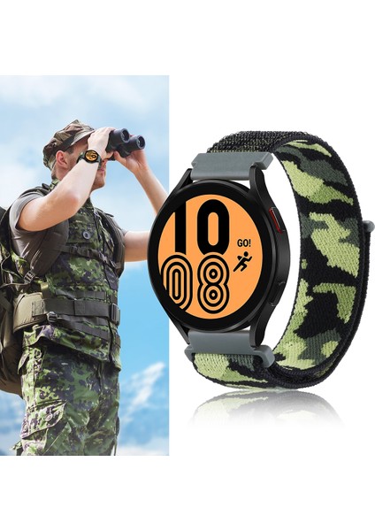 Samsung Galaxy Watch5 40MM/44MM / Watch5 Pro Turuncu Kamuflaj Için Watch Band (Yurt Dışından)