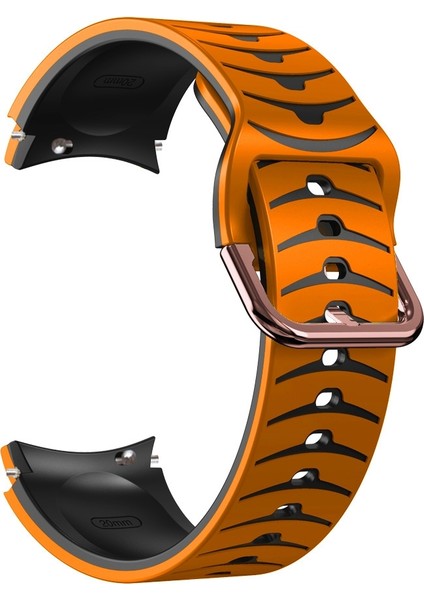 Samsung Galaxy Watch 5 Pro 45MM Turuncu+Siyah Için Silikon Watch Band (Yurt Dışından) fiyatları
