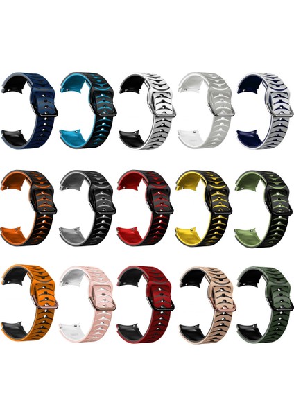 Samsung Galaxy Watch 5 Pro 45MM Turuncu+Siyah Için Silikon Watch Band (Yurt Dışından) modelleri