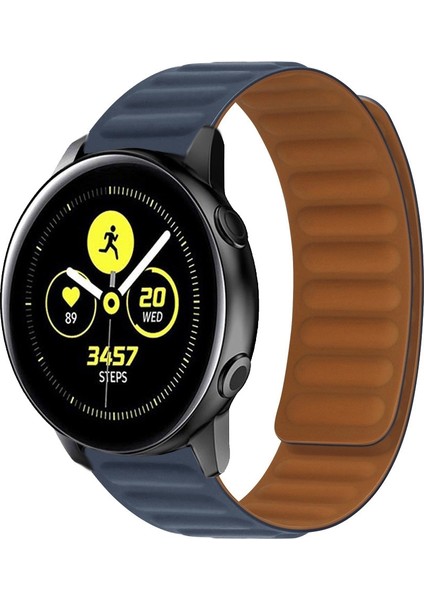 Samsung Galaxy Watch Active Indigo Için Silikon Manyetik Watch Band (Yurt Dışından)