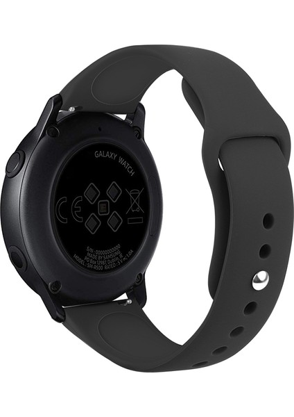 Samsung Galaxy Watch Active2 Için Bluetooth Sürümü 40MM Akıllı Saat Düz Renk Silikon Watch Band Siyah (Yurt Dışından) modelleri