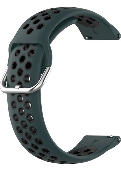 Samsung Galaxy Watch4 Clic 42MM Silikon Kayış Zeytin Yeşili Siyah (Yurt Dışından)
