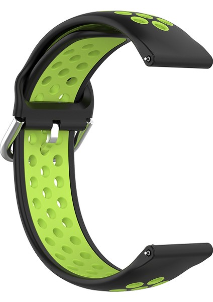 Samsung Galaxy Watch4 Clic 42MM Silikon Kayış Siyah Limon Yeşili (Yurt Dışından)