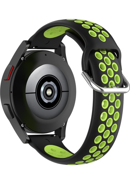 Samsung Galaxy Watch4 Clic 42MM Silikon Kayış Siyah Limon Yeşili (Yurt Dışından)