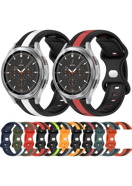 Samsung Galaxy Watch 4 Clic 46MM Siyah+Kırmızı Için Silikon Watch Band (Yurt Dışından) fırsatları