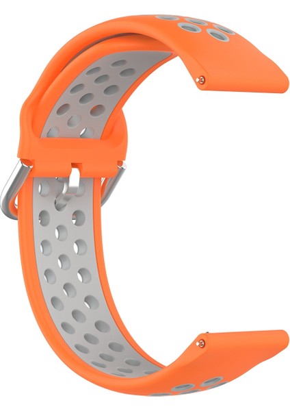 Samsung Galaxy Watch4 Clic 42MM Silikon Kayış Turuncu Gri Için (Yurt Dışından)
