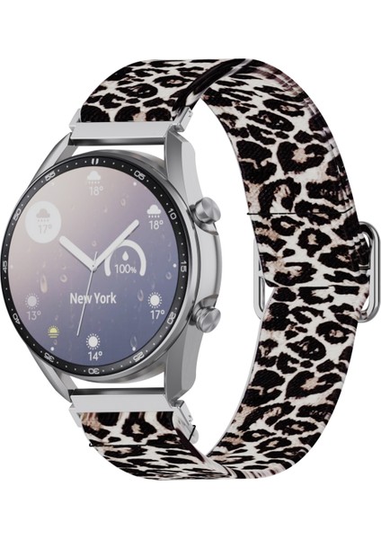 Samsung Galaxy Watch3 Için 20MM 41MM Watch Band Leopar (Yurt Dışından) modelleri