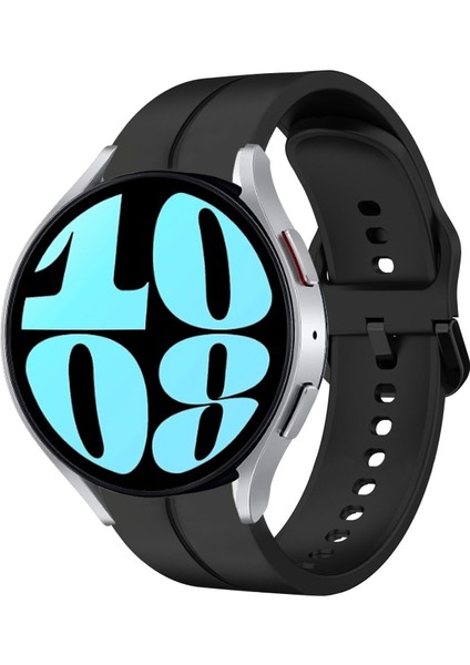 Samsung Galaxy Watch 6 40MM Siyah Için 20MM Silikon Kayış (Yurt Dışından)