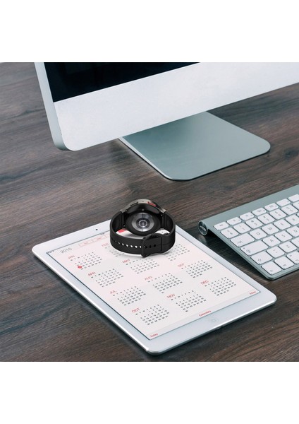 Samsung Galaxy Watch 6 40MM Siyah Için 20MM Silikon Kayış (Yurt Dışından)
