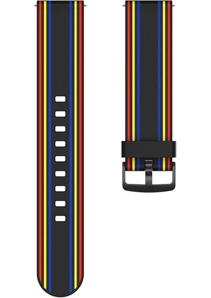 20MM D Silikon Kayış Siyah Renk (Yurt Dışından)