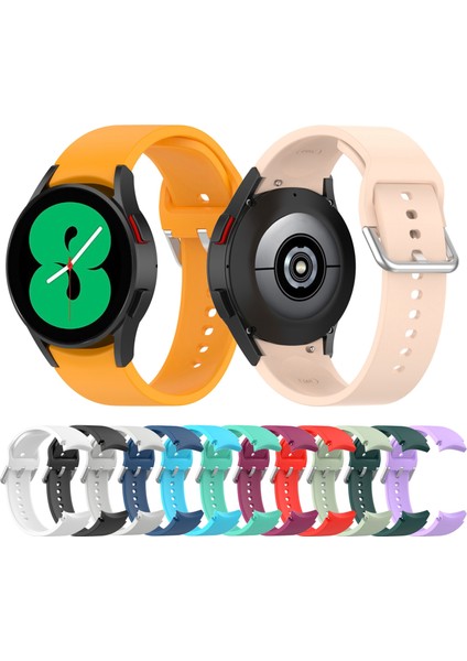 Samsung Galaxy Watch 5 40MM Sarı Için Silikon Watch Band (Yurt Dışından)