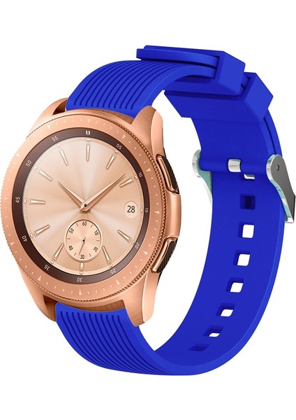Galaxy Watch 42MM Safir Mavisi Için Dikey Tahıl Bilek Kayışı Watch Band (Yurt Dışından)