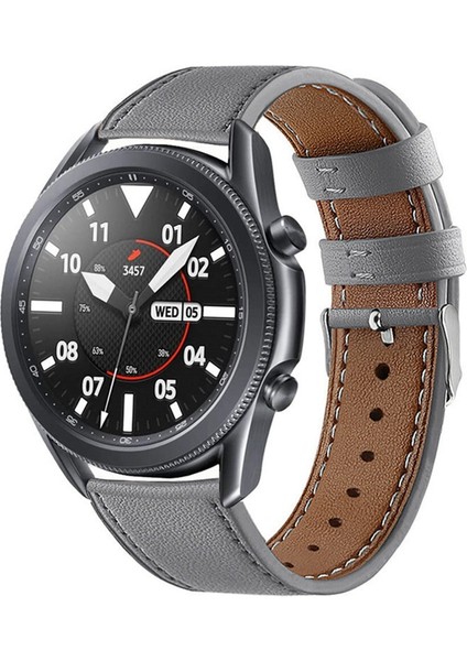 Galaxy Watch 3 Için Deri Kordonlu Saat Galaxy Watch 3 Için 41MM Gri (Yurt Dışından)